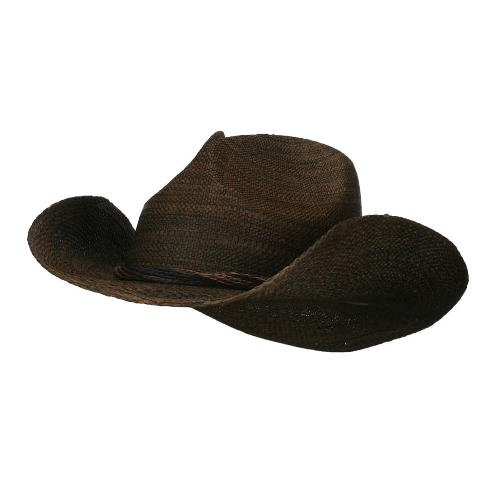 Vintage Western Cowboy Hat for Men - Classic Rancher Style Felt Hat with Leather Band - Perfect for Rodeo, Country Music Festivals & Outdoor Adventures