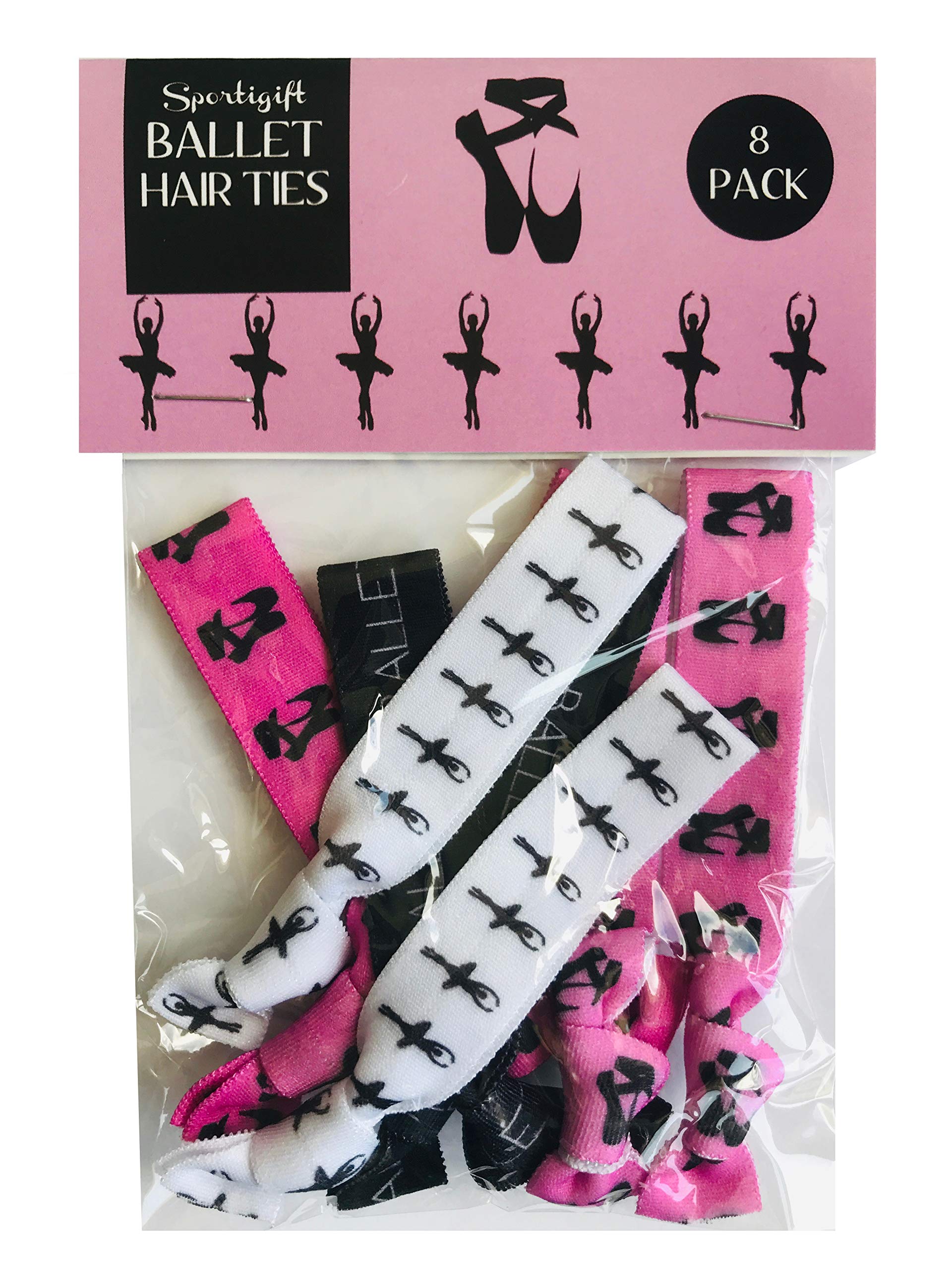 8-Piece Ballet Hair Elastics Set - Perfect Dance Gifts for Girls, Dancers & Teachers | Stretchable Hair Ties for Ballet Class, Recitals & Dance Practice | Ideal Dance Accessories for Kids & Adults