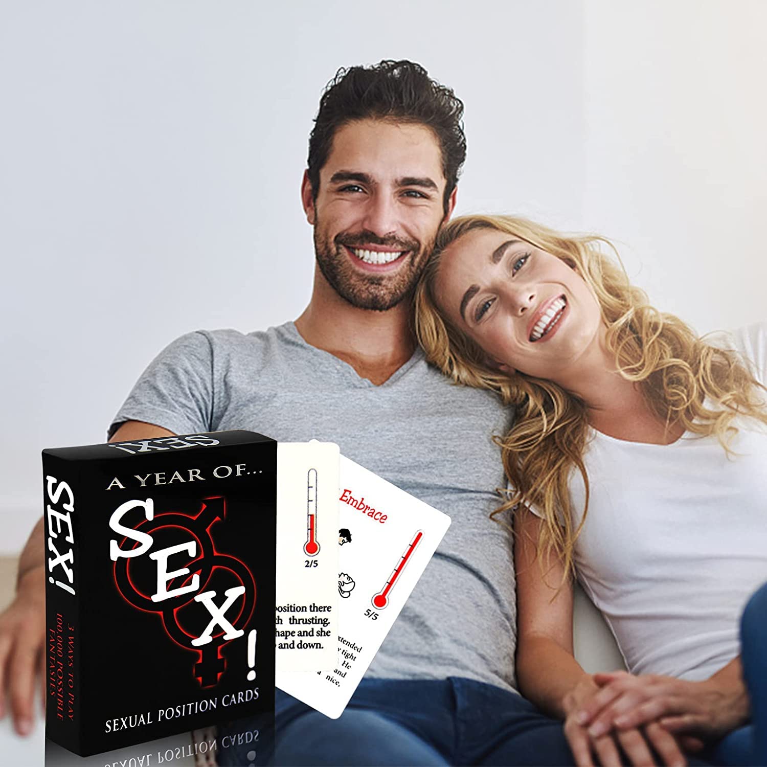 Adult Sex Position Cards - Illustrated Bedroom Battle Game with 50+ Hot Couple Positions for Spicing Up Your Love Life | Perfect for Anniversary Gifts, Couples Games & Romantic Nights