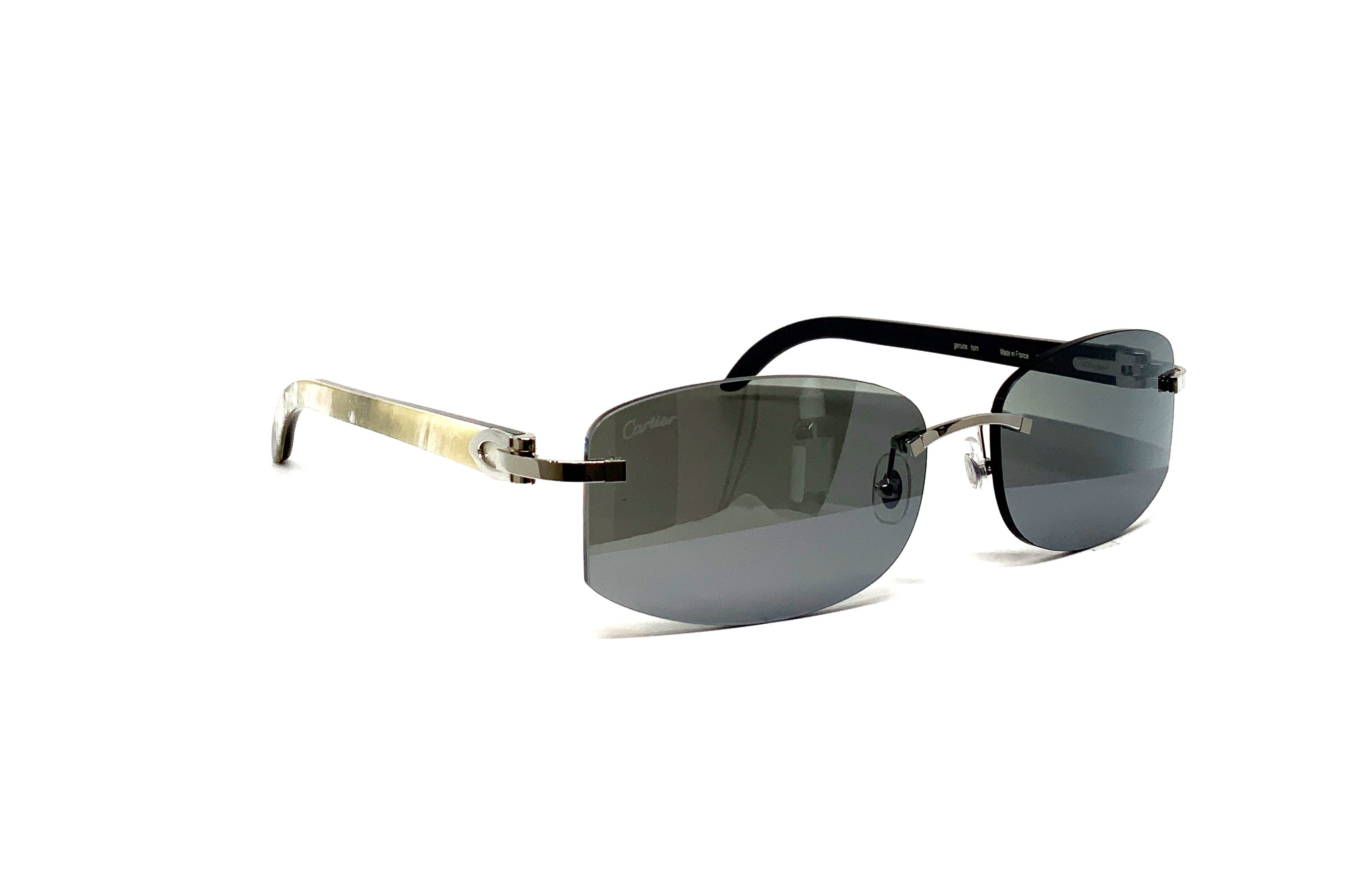 Cartier C Décor CT0031RS Buffalo Horn Sunglasses - Luxury Designer Shades for Men & Women - Perfect for Outdoor Activities, Travel & Fashion Accessories