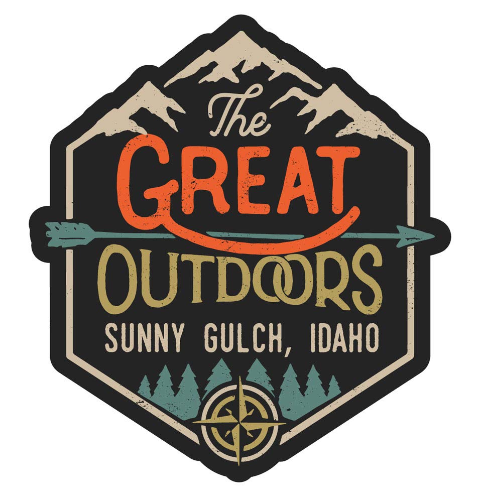 Sunny Gulch Idaho The Great Outdoors 4-Inch Fridge Magnet - Perfect for Travel Souvenirs, Home Decor & Office Accessories