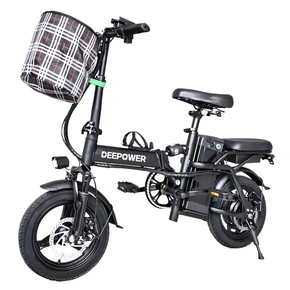 Soundmali 400W Foldable Electric Bike for Adults - 48V Long Range E-Bike with Shock Absorption & Removable Battery | Perfect for Commuting, Off-Road & City Riding