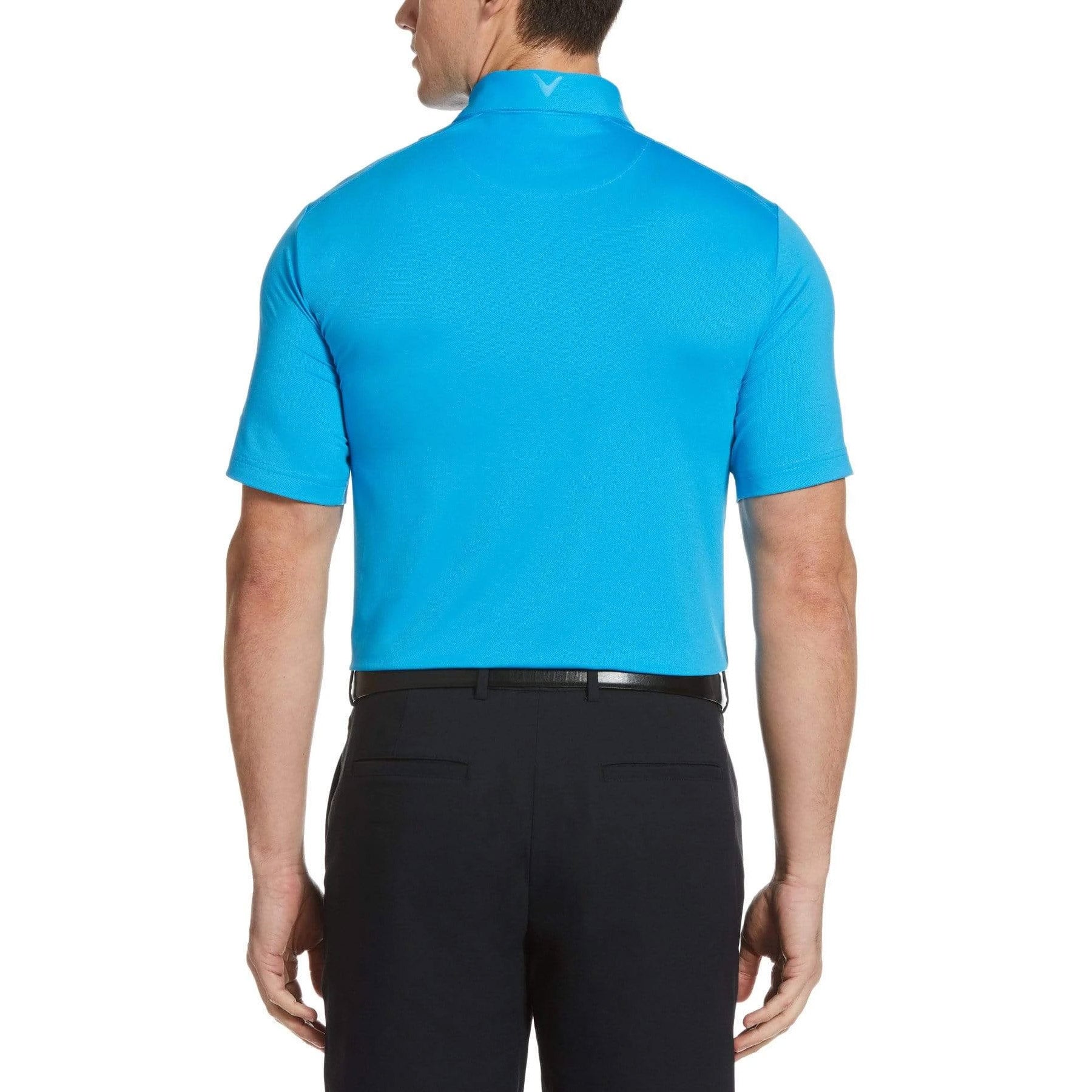 Callaway Cooling Micro Hex Men's Golf Polo Shirt - Moisture Wicking, UV Protection & Breathable for Hot Weather - Perfect for Golf, Tennis & Outdoor Sports