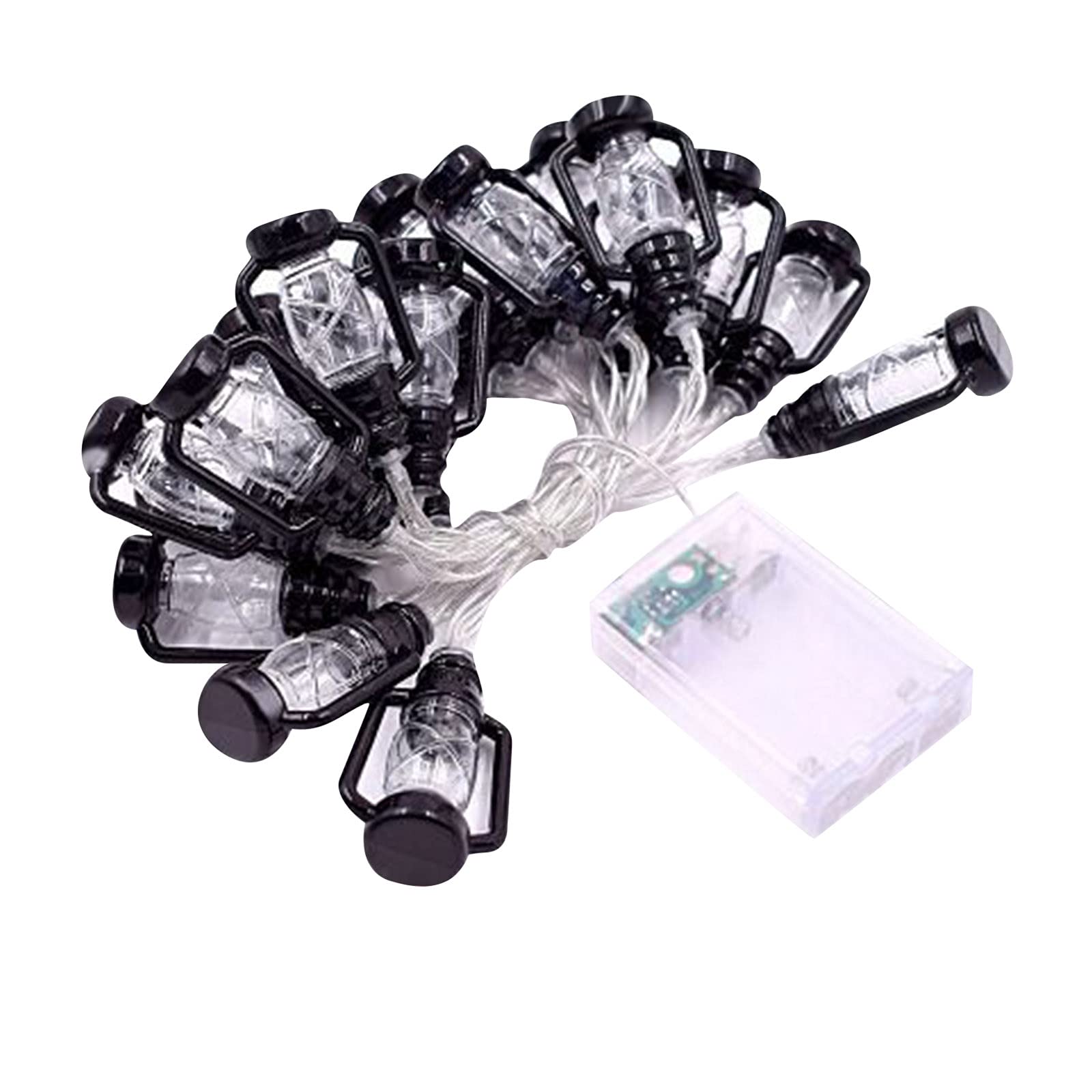 Vintage Halloween String Lights - Retro Kerosene Lantern LED Party Lights for Indoor/Outdoor Decor, Hotel, Halloween Party & Fall Festival Decorations