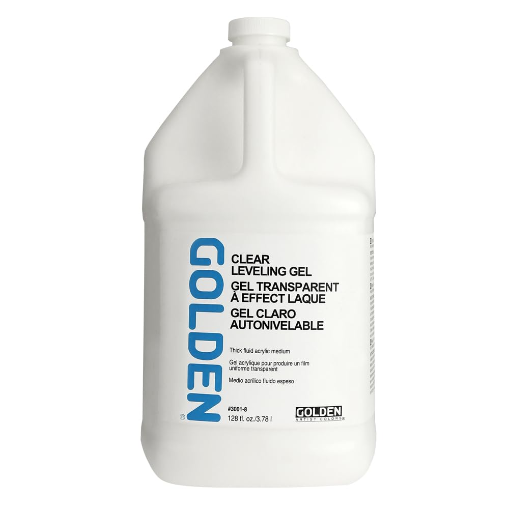 GOLDEN Clear Leveling Gel - 128 fl. oz Professional Acrylic Gel Medium - Transparent Leveling Gel for Nail Art, Acrylic Nails & DIY Crafts - Perfect for Salon Professionals & Home Use