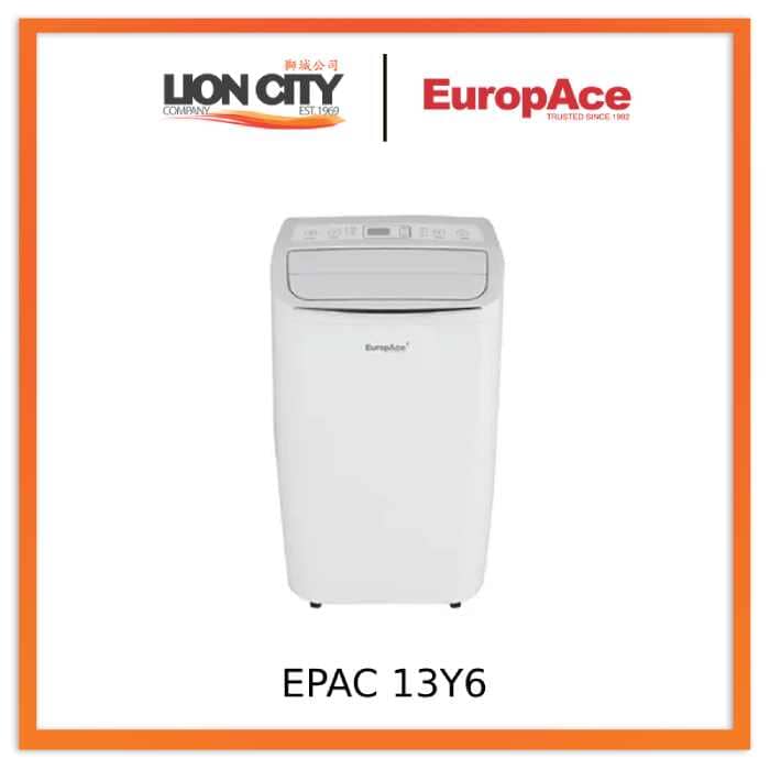 Europace EPAC 13Y6 Portable Air Conditioner - 13,000 BTU Cooling Power with Remote Control - Ideal for Bedrooms, Living Rooms & Small Offices