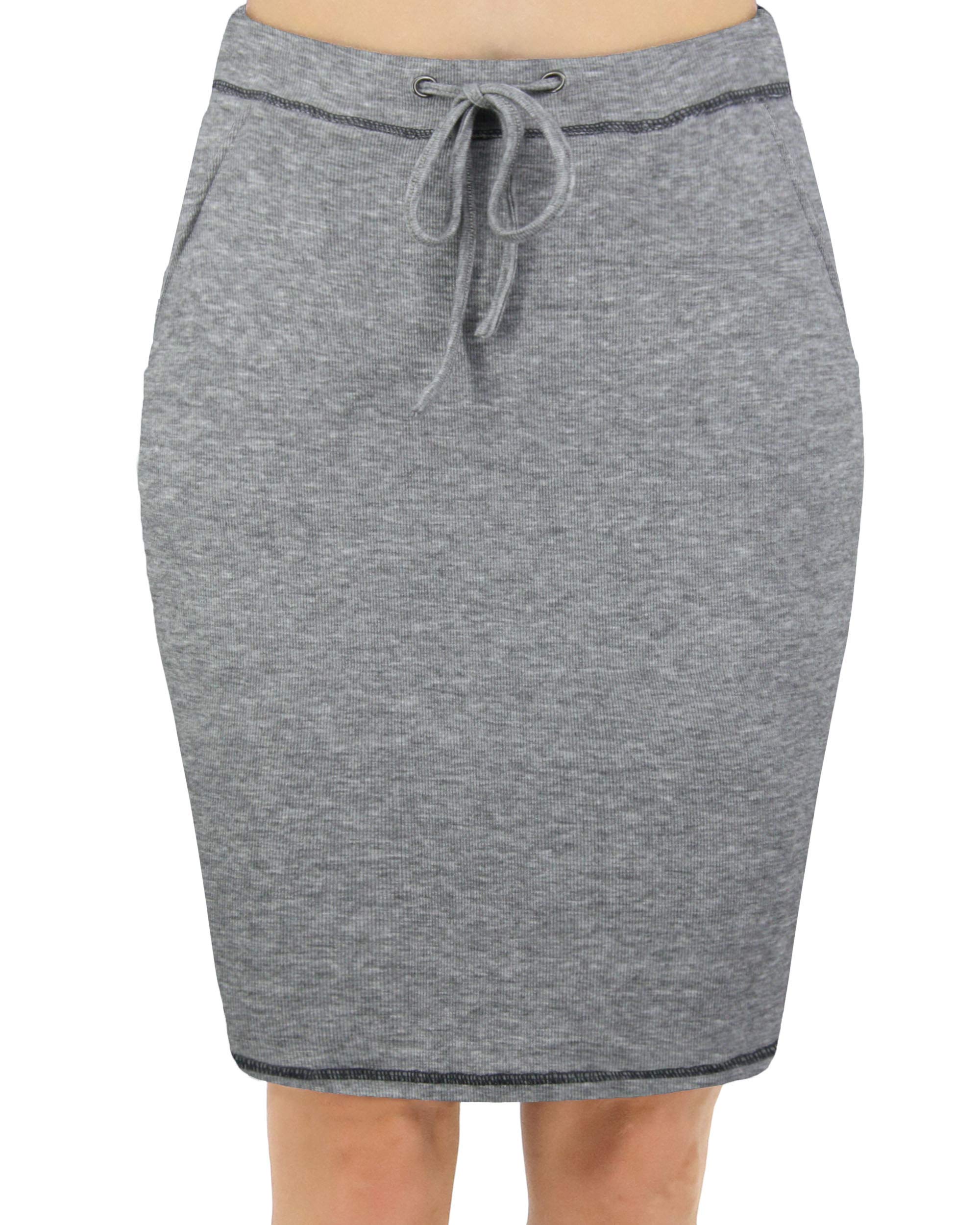 BENANCY Women's High Waist Stretch Pencil Skirt with Pockets - Slim Fit Office Work Skirt for Business Casual & Professional Wear