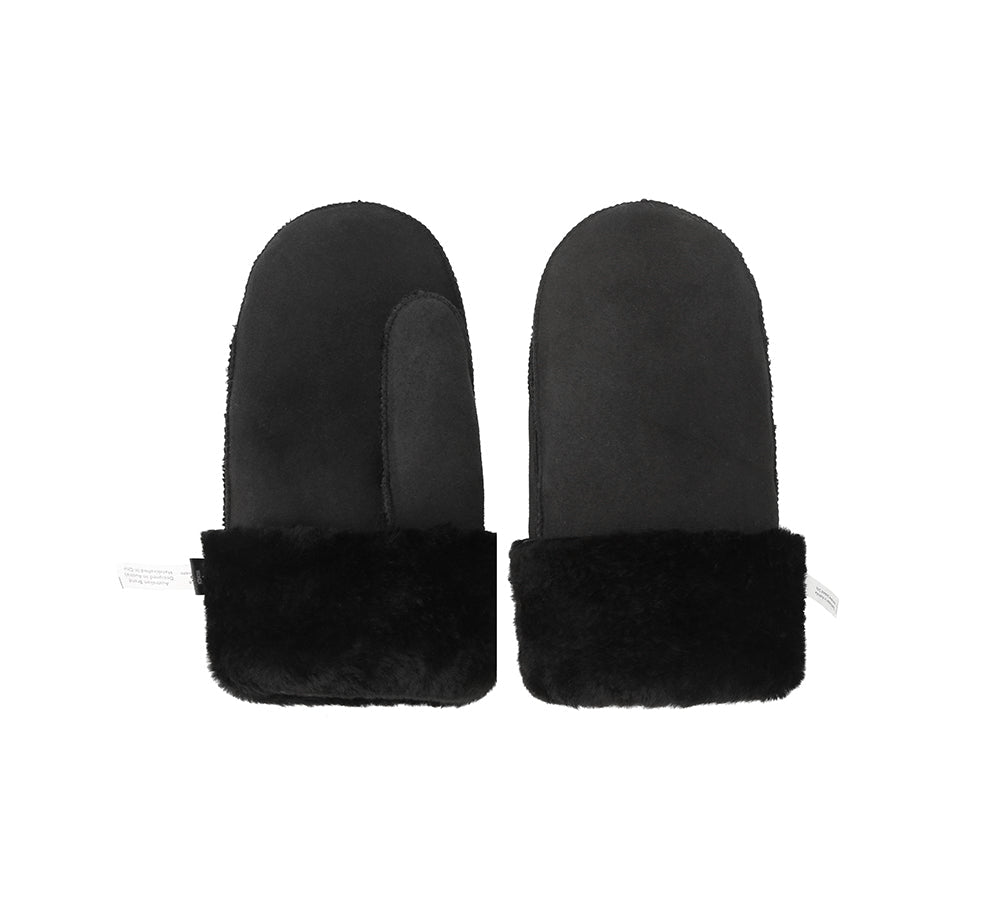 Australian Shepherd® Fluffy Sheepskin Wool Mittens - Warm Winter Gloves for Men & Women - Perfect for Skiing, Snowboarding & Outdoor Activities