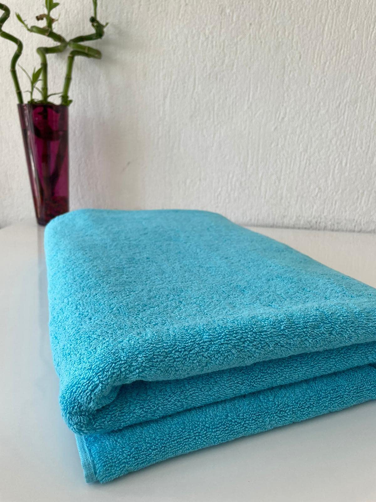 Premium Extra Large Bath Towels 40x80 Inch - 100% Turkish Cotton, Ultra Soft & Highly Absorbent Bath Sheets, Heavyweight 1000g (Turquoise, 4 Pack) for Spa, Beach, Gym & Luxury Bathroom Use