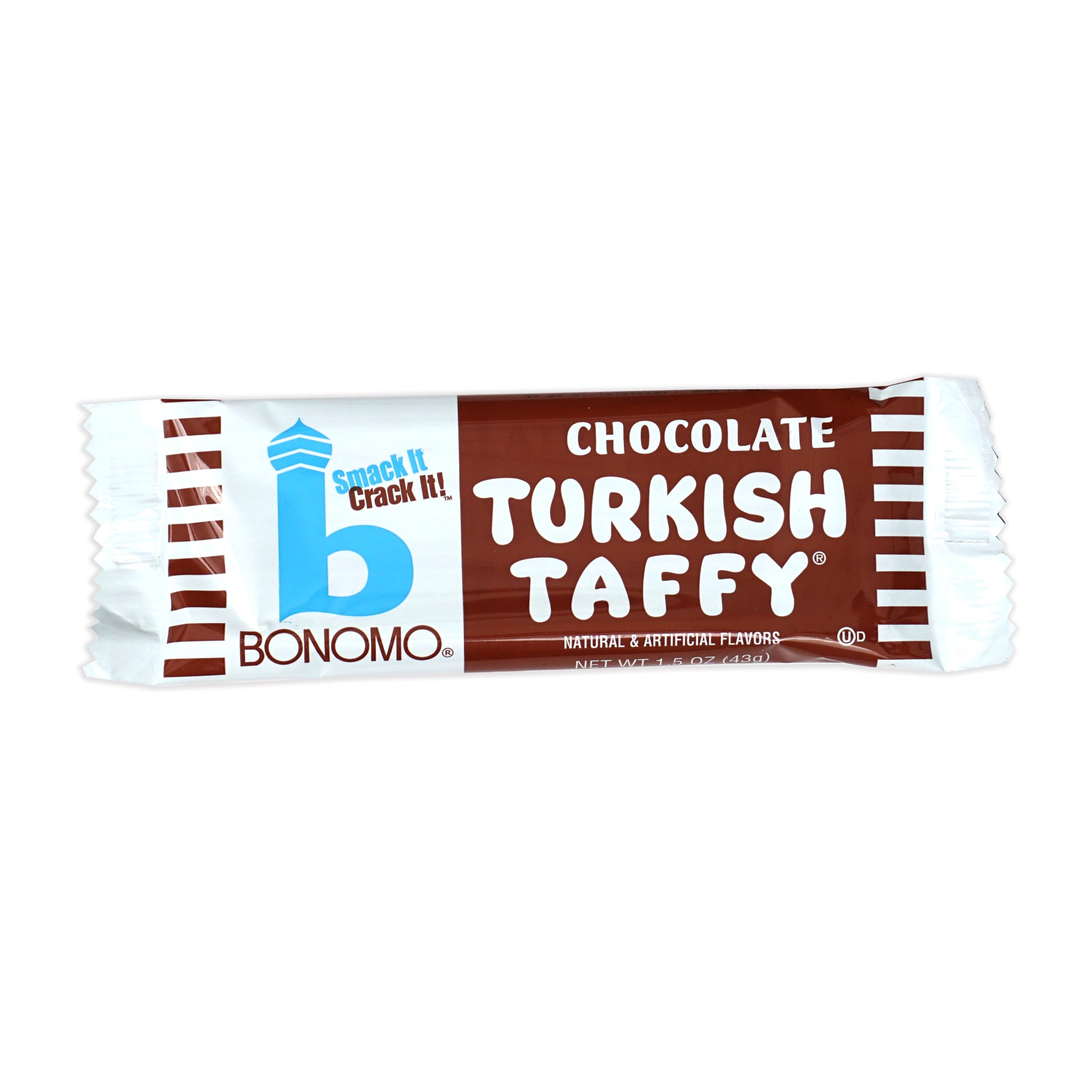 Bonomo Turkish Taffy Variety Pack - 12 Individually Wrapped Chewy Candies (Strawberry, Vanilla, Chocolate, Banana) by The Hampton Candy Company | Perfect for Parties, Halloween Treats & Office Snacks