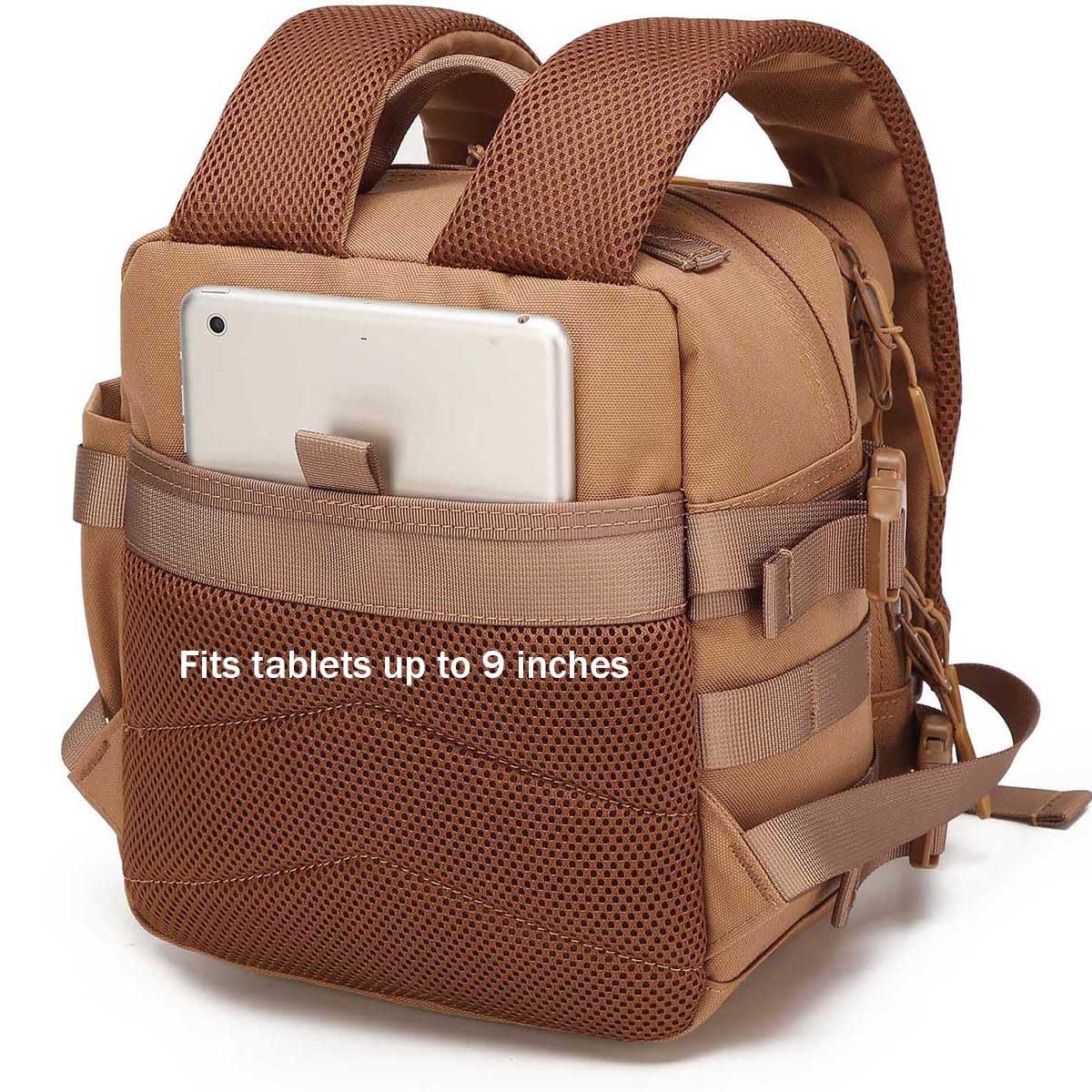 Mini Backpack 9L for Women & Men - Gym, Travel, Camping (Black) - Perfect for Hiking & Daily Use