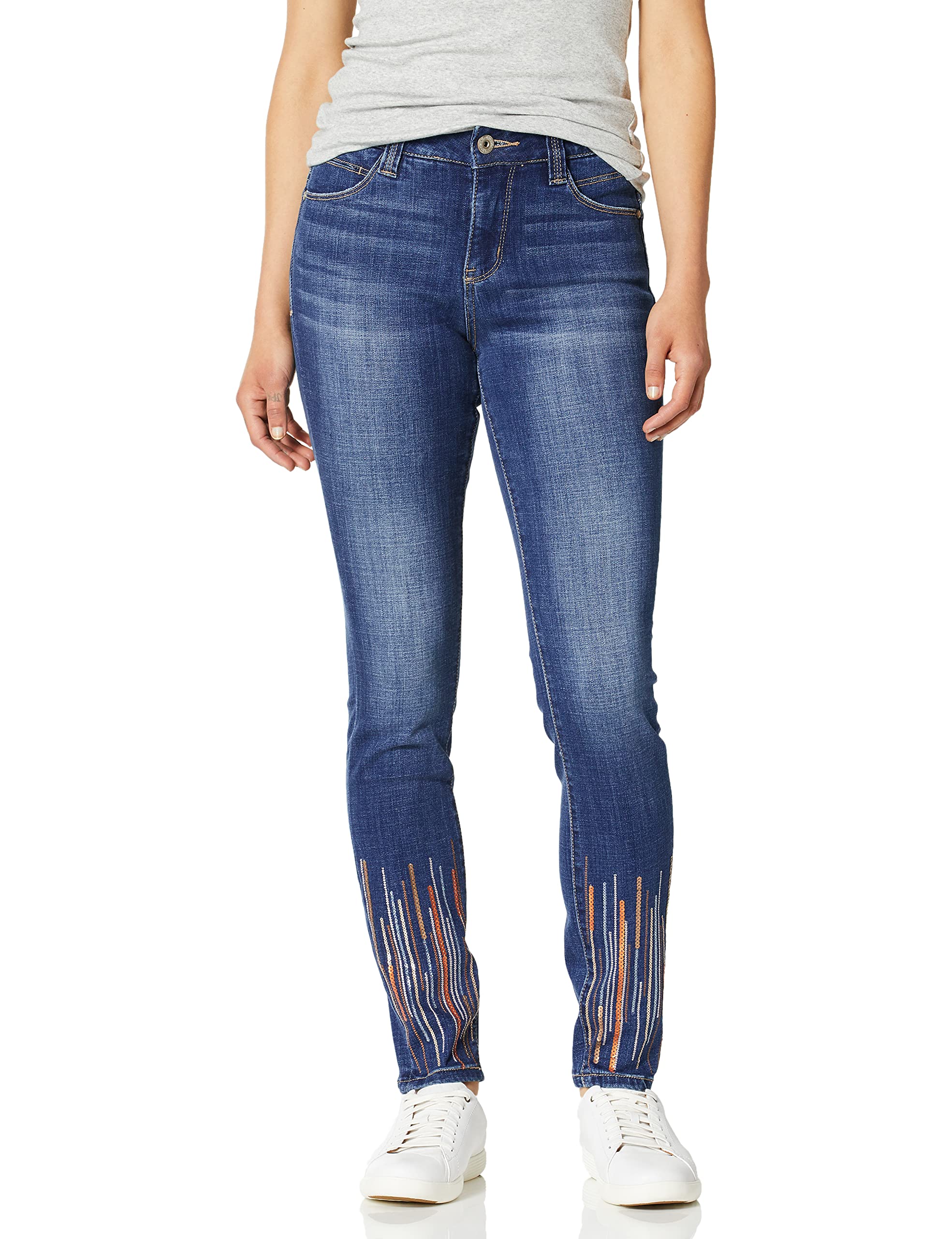 Jag Jeans Women's Petite Cecilia Mid Rise Skinny Jeans - Slim Fit Stretch Denim Pants for Casual & Work Wear