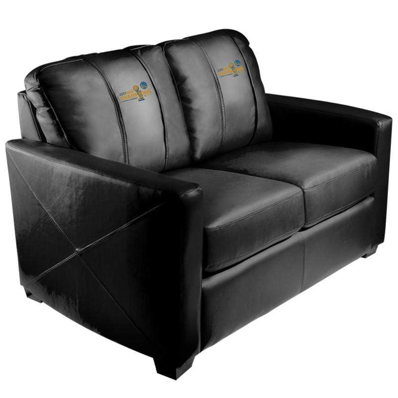NBA Team Logo Stationary Loveseat - Comfortable Two-Seater Sofa for Living Room, Game Room & Man Cave Decor