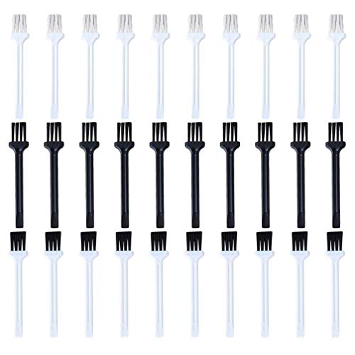 EXCLUZO 60Pcs Electric Razor Cleaning Brush Set - Nylon Bristles Shaver & Keyboard Cleaning Brushes with Handle - Perfect for Grooming, Electronics & Home Cleaning