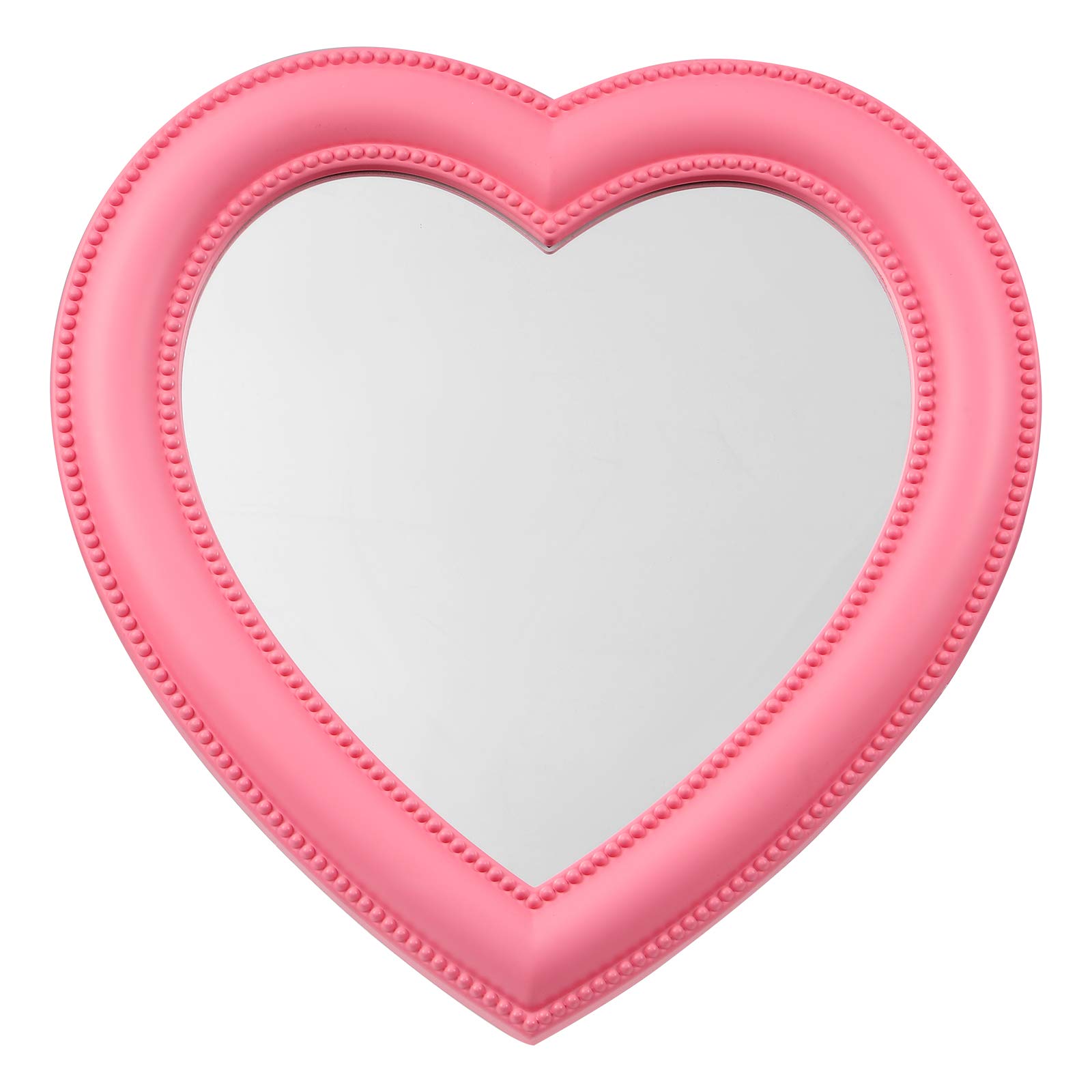 10-Inch Heart Shaped Vanity Mirror - Adjustable Tabletop Makeup Mirror with LED Lights for Bedroom, Bathroom & Dressing Room | Portable Cosmetic Mirror for Home & Travel Use