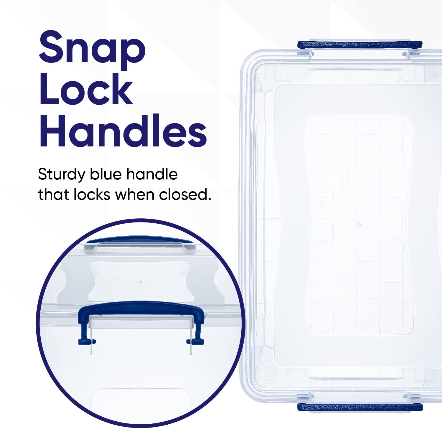 Superior Clear Plastic Storage Bins with Lids - 6 Pack 14.7 Qt Stackable Organizing Containers for Home, Office, Dorm - BPA Free, Non-Toxic, Odorless | Perfect for Closet Organization, Pantry Storage & Toy Organization