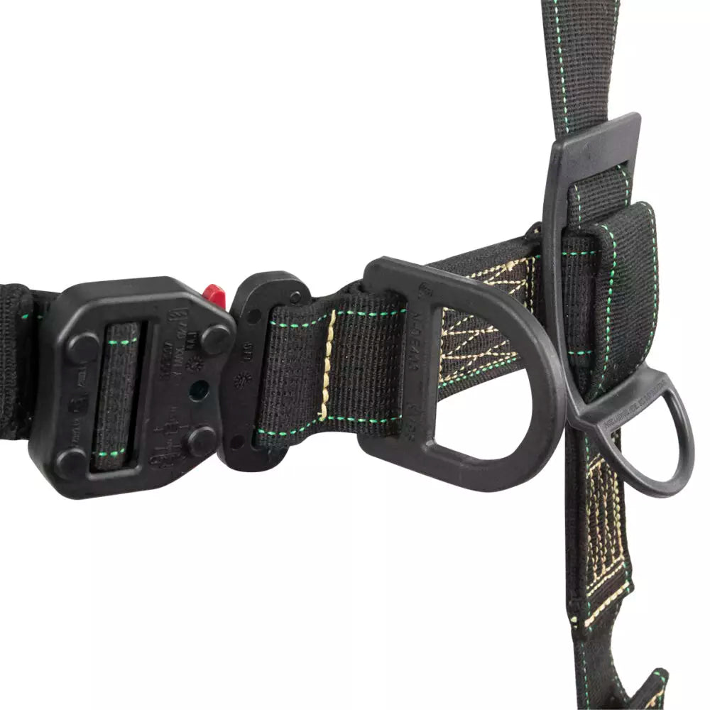 Arc Flash Full Body Harness with DE 3D, DE QC Chest, DE FD & TB Legs - Industrial Safety Equipment for Electrical Workers | Fall Protection for Utility Maintenance & Construction Sites
