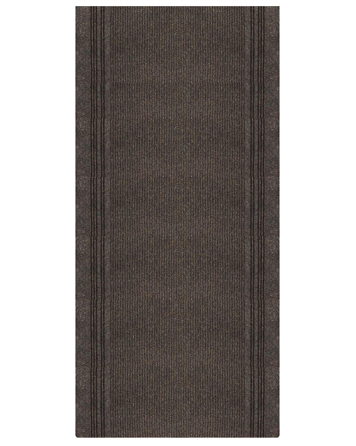 Non-Slip Ribbed Border Carpet Runner 26