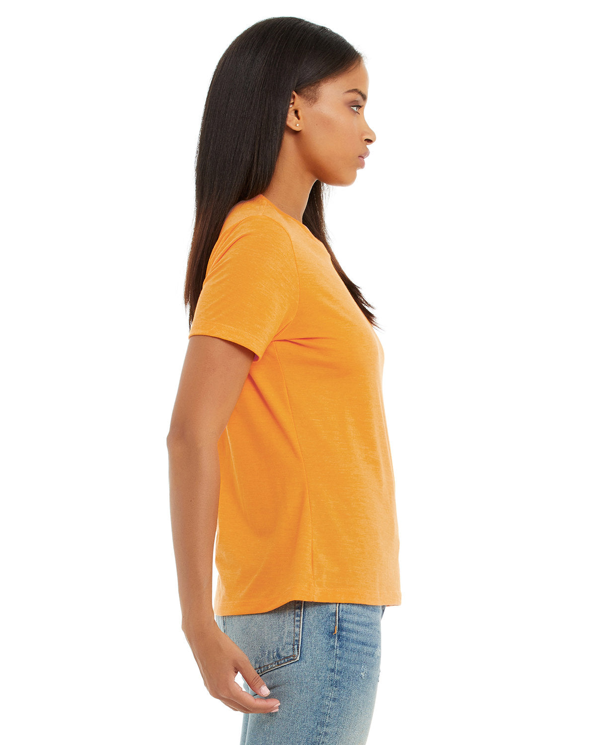 Bella + Canvas 6400CVC Women's Relaxed Fit Heather Short Sleeve T-Shirt - Soft CVC Blend for Casual Wear, Gym & Everyday Comfort