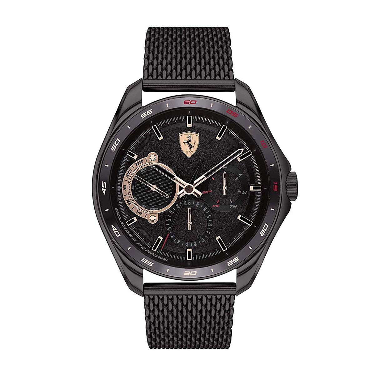 Ferrari Analog Business Quartz Men's Watch - Speedracer Series Model 0830686 | Luxury Sports Chronograph for Professionals & Racing Enthusiasts | Perfect for Office, Formal Events & Motorsport Occasions