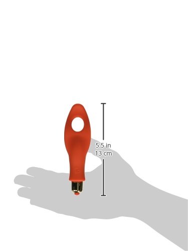 Rocks Off Finger Tingles Vibrator - Red Sensual Massager for Women, G-Spot & Clitoral Stimulation - Perfect for Solo Play & Couples Intimacy