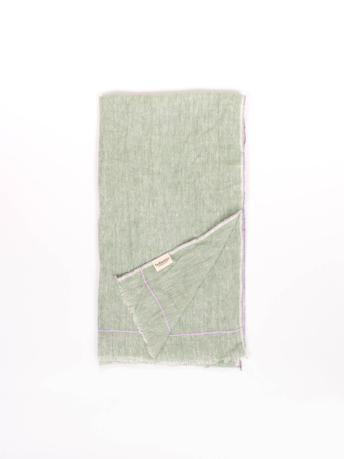 Elegant Linen Scarf in Sage Green & Lilac - Soft Breathable Wrap for Women - Perfect for Spring Outfits, Beach Cover-ups & Boho Fashion Accessories