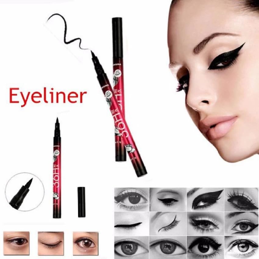 Waterproof Eyeliner Pencil - 36H Long Lasting Smudge Proof Liquid Eyeliner for Sensitive Eyes | Perfect for Daily Makeup, Party & Special Occasions
