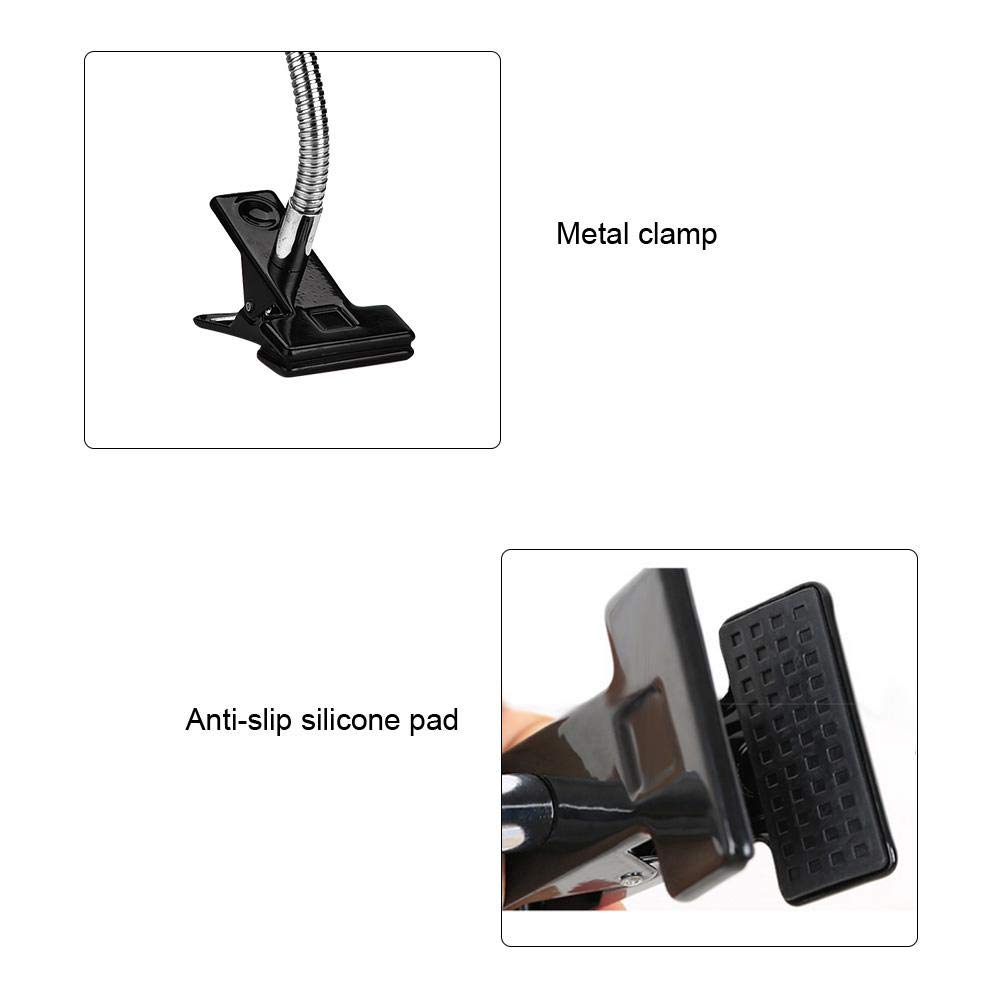LED Magnifying Glass Lamp with Adjustable Clamp - Dimmable Desk Light for Jewelry Watch Repair, Reading, Crafts & Hobbies | Flexible Gooseneck Design for Close Work & Detailed Tasks