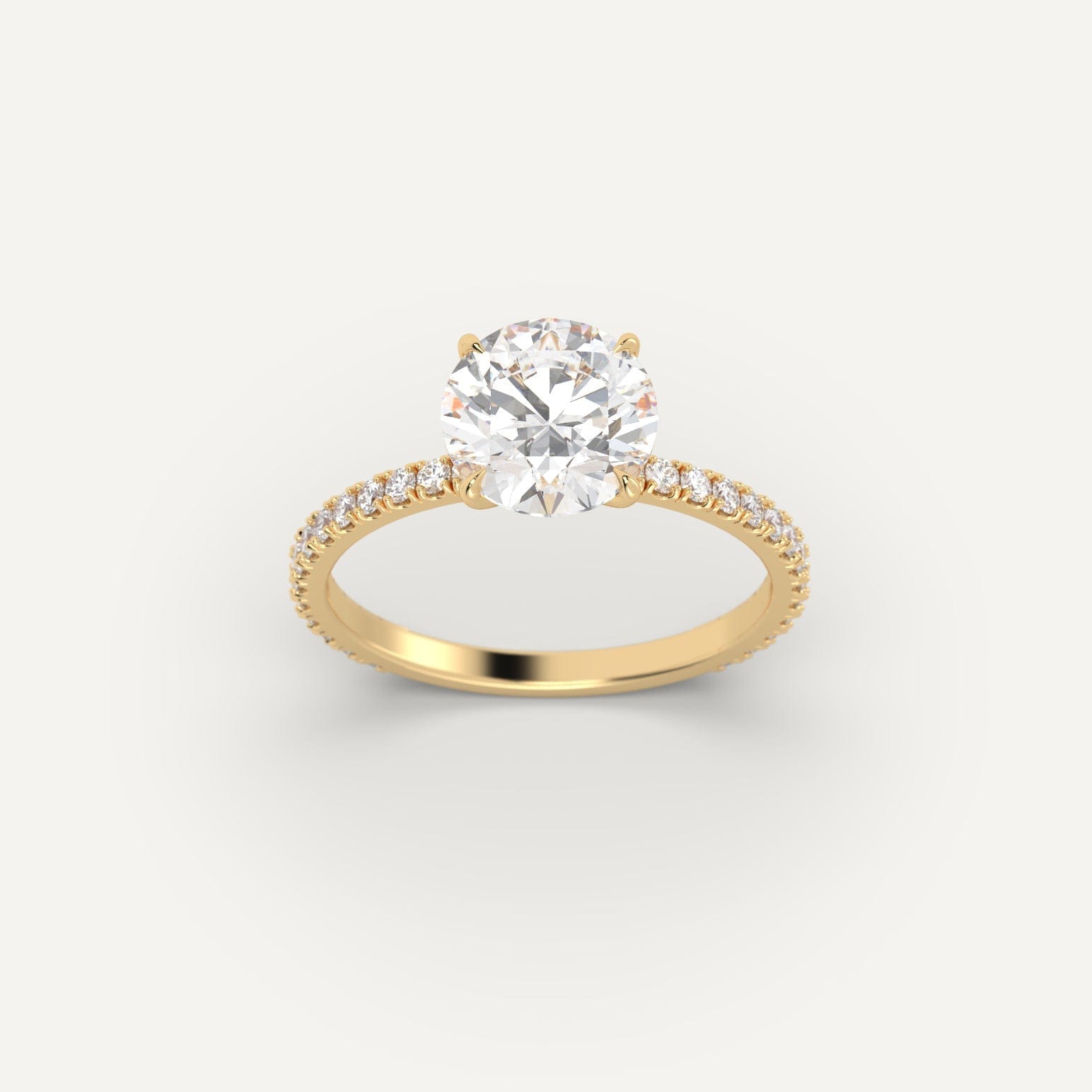 2 Carat Round Cut Diamond Ring for Women - 14K White Gold Solitaire Engagement Ring - Perfect for Proposals, Anniversaries & Special Occasions