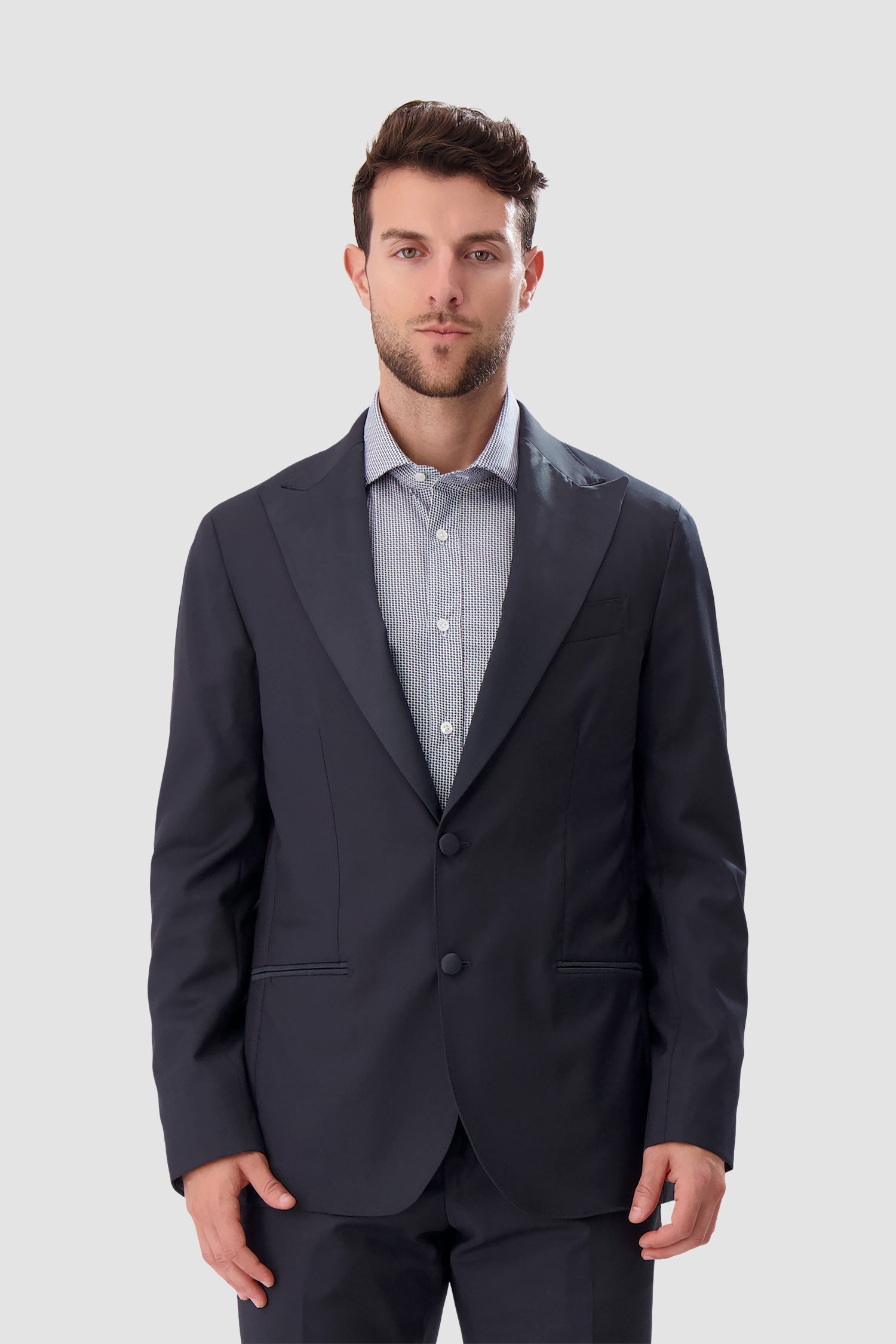 Barba Napoli Navy Blue G Tuxedo for Men - Premium Slim Fit Formal Suit for Weddings, Prom & Special Occasions
