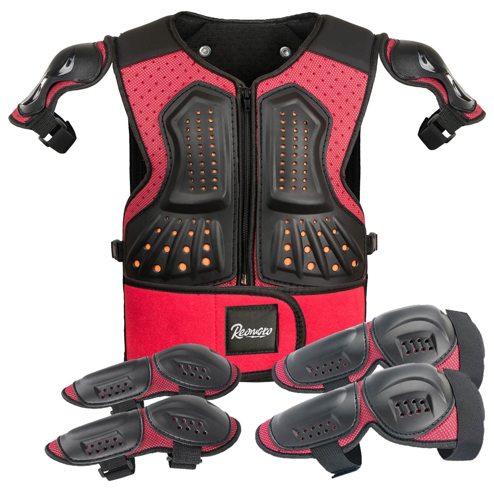 Reomoto Kids Protective Gear Set - Motorcycle Armor Suit for Boys & Girls, Dirt Bike Gear for Cycling, Skating, Off-Road Riding & Skiing | Safety Equipment for Youth Outdoor Sports & Extreme Activities
