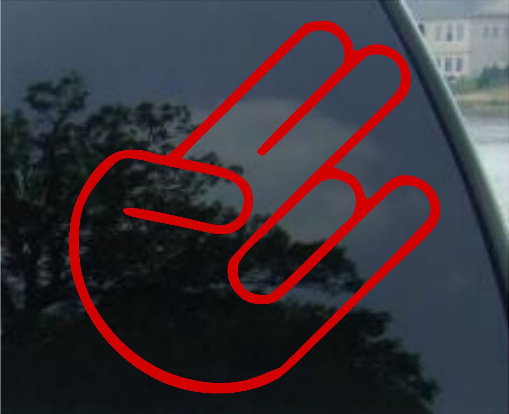 Shocker Decal Sticker - Red JDM Vinyl Car Decal for Windows, Laptops & Motorcycles - High Quality Waterproof Vinyl Sticker for Car Enthusiasts & Racing Fans