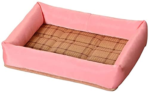 GXBCS Small Rectangular Dog Bed - Breathable & Comfortable Pet Sofa for Dogs & Cats - Soft Solid Color Pet Couch for Home - Perfect for Living Room, Bedroom or Pet Nursery (Color: A, Size: Small)