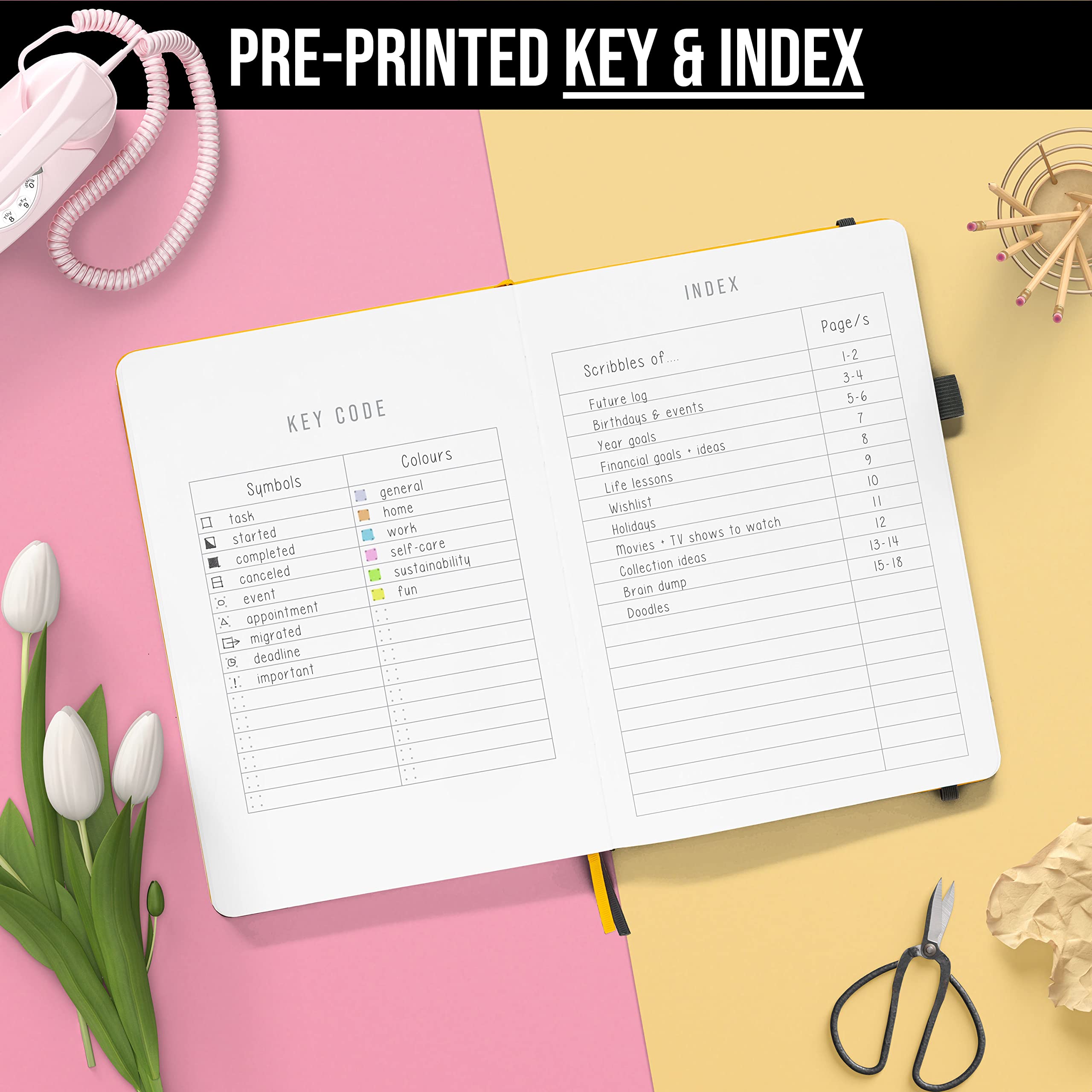 Scribbles That Matter A5 Dotted Journal Notebook - Vegan Hard Cover, 160gsm Bleedproof Thick Paper, 150 Pages (5.75 x 8.5 Inches) with Free Pen - Perfect for Bullet Journaling, Work Planning & Creative Note Taking - Bottle Green