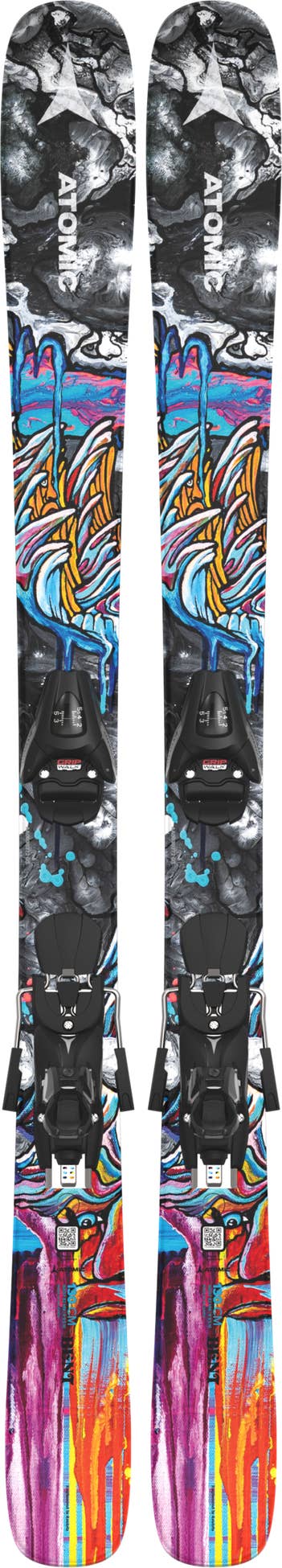 Atomic Bent Jr. 110 150 Kids Skis with Colt 7 Bindings - Perfect for Young Skiers Learning on Slopes | All-Mountain Performance for Boys and Girls