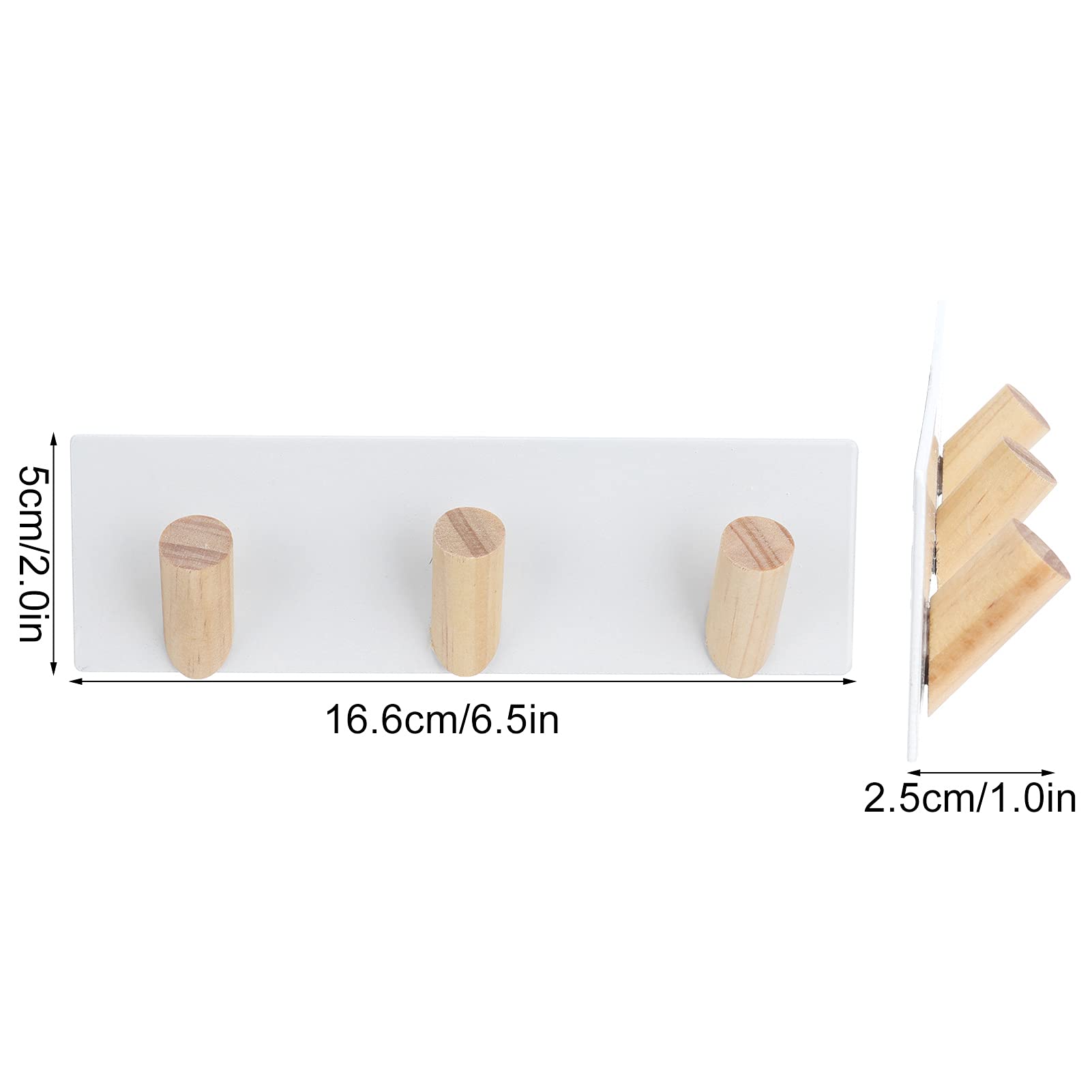 Wall Hooks - White Small T320 Polar Animal Wall Mounted Hat Hanger, Coat Rack for Bathroom, Kitchen, Bedroom & Entryway - Perfect for Organizing Hats, Coats & Accessories in Small Spaces