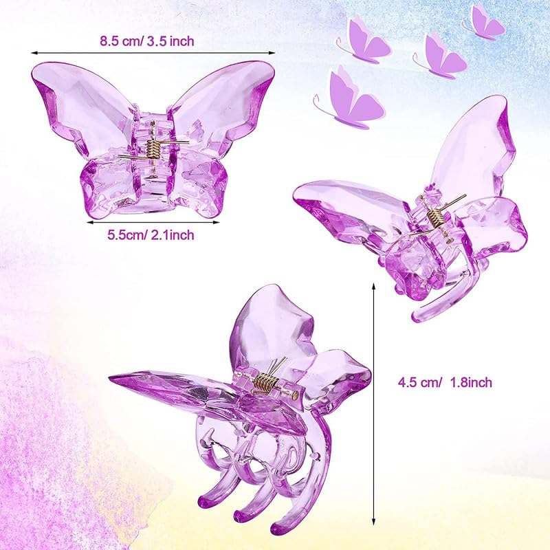 CHRONEX 5-Piece Assorted Hair Claw Clips Set - Hollow Out Heart Shaped Hair Clips, Wavy Twist Hair Clamps for Women & Girls - Stylish Hair Accessories for Daily Use, Parties & Weddings (Pattern-9)