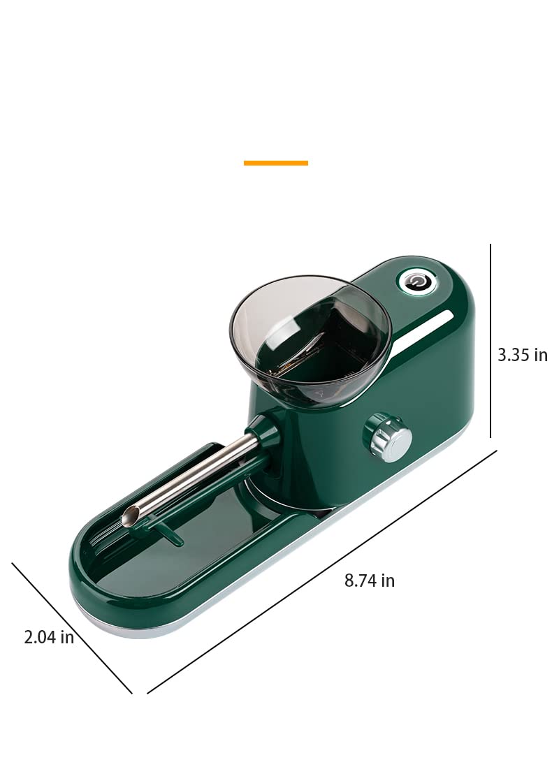 Electric Cigarette Rolling Machine - Automatic Tobacco Injector for Regular & King Size 8mm Tubes | Portable Roller Maker (Grey) | Perfect for Home Use, Travel & DIY Cigarette Making