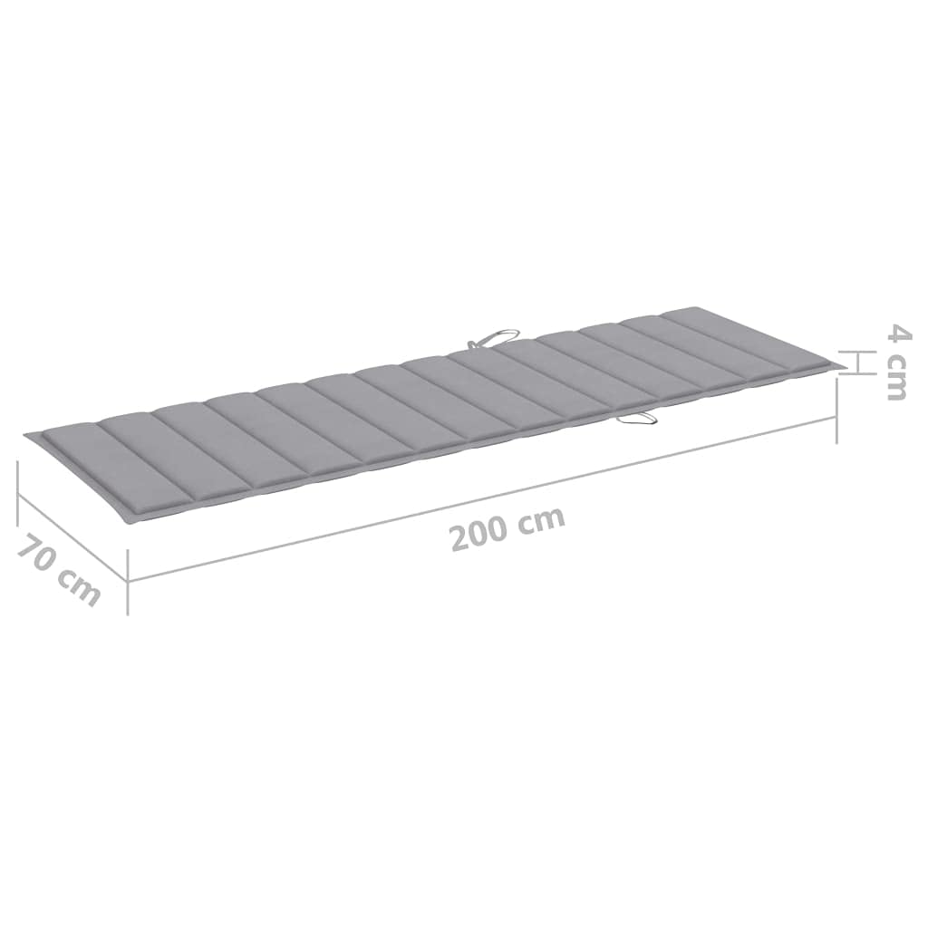 Premium Outdoor Chaise Lounge Cushion - Waterproof Garden Patio Furniture Cushion (78.7