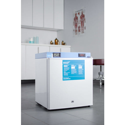 Accucold FS24L7MED2 Compact All Freezer - 2.4 Cu.Ft Energy Efficient Upright Freezer for Home, Garage, or Office - Perfect for Storing Frozen Food, Ice Cream, and Meal Prep