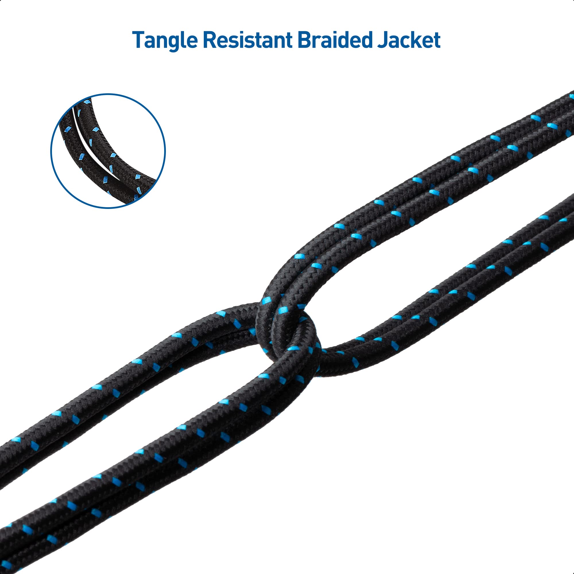 Premium Braided USB C to Micro USB Cable 3.3ft - Fast Charging & Data Sync - Durable Nylon Jacket - Compatible with Samsung, Android & More (Black) - Perfect for Travel, Office & Home Charging