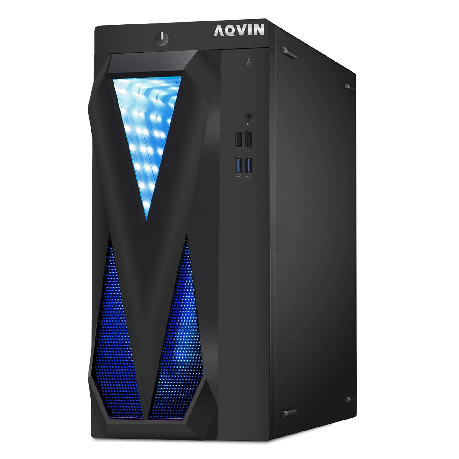 AQVIN InfinityLite Gaming PC Tower - Intel Core i7 up to 4.2GHz, GeForce GTX 1650 4GB GDDR5, 32GB DDR4 RAM, 1TB SSD, RGB Keyboard & Mouse, WiFi, Windows 10 Pro (Renewed) - Perfect for Esports, Streaming & High-Performance Gaming