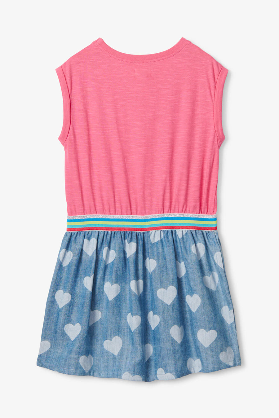 Girls' Dress with Bubblegum Hearts Print - Cute & Comfortable Outfit for Kids | Perfect for Birthday Parties, School, and Playdates