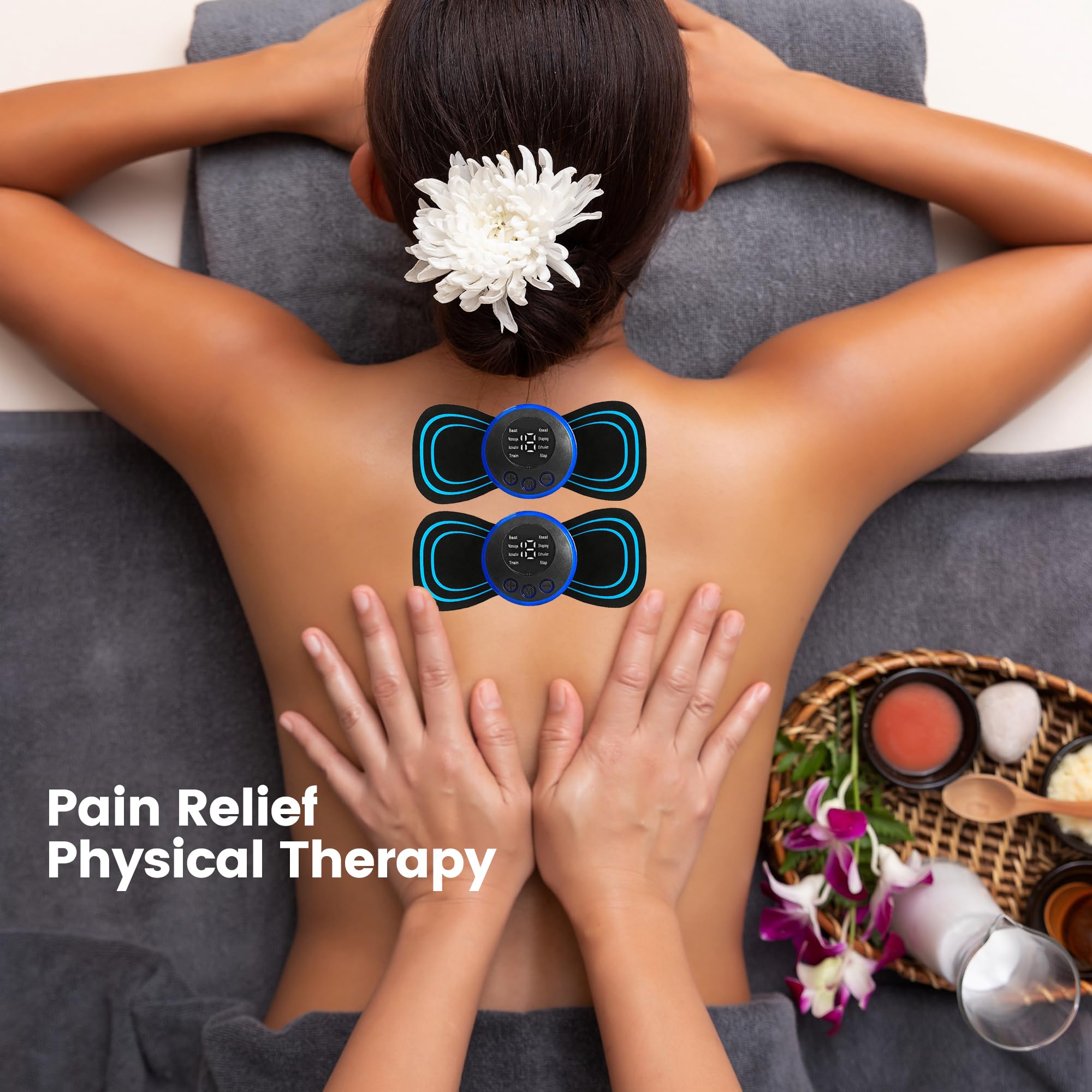 8Pcs Replacement Pads for Full Body Massager - Compatible with Most Massage Machines (Host Not Included) - Perfect for Home, Spa & Relaxation Therapy