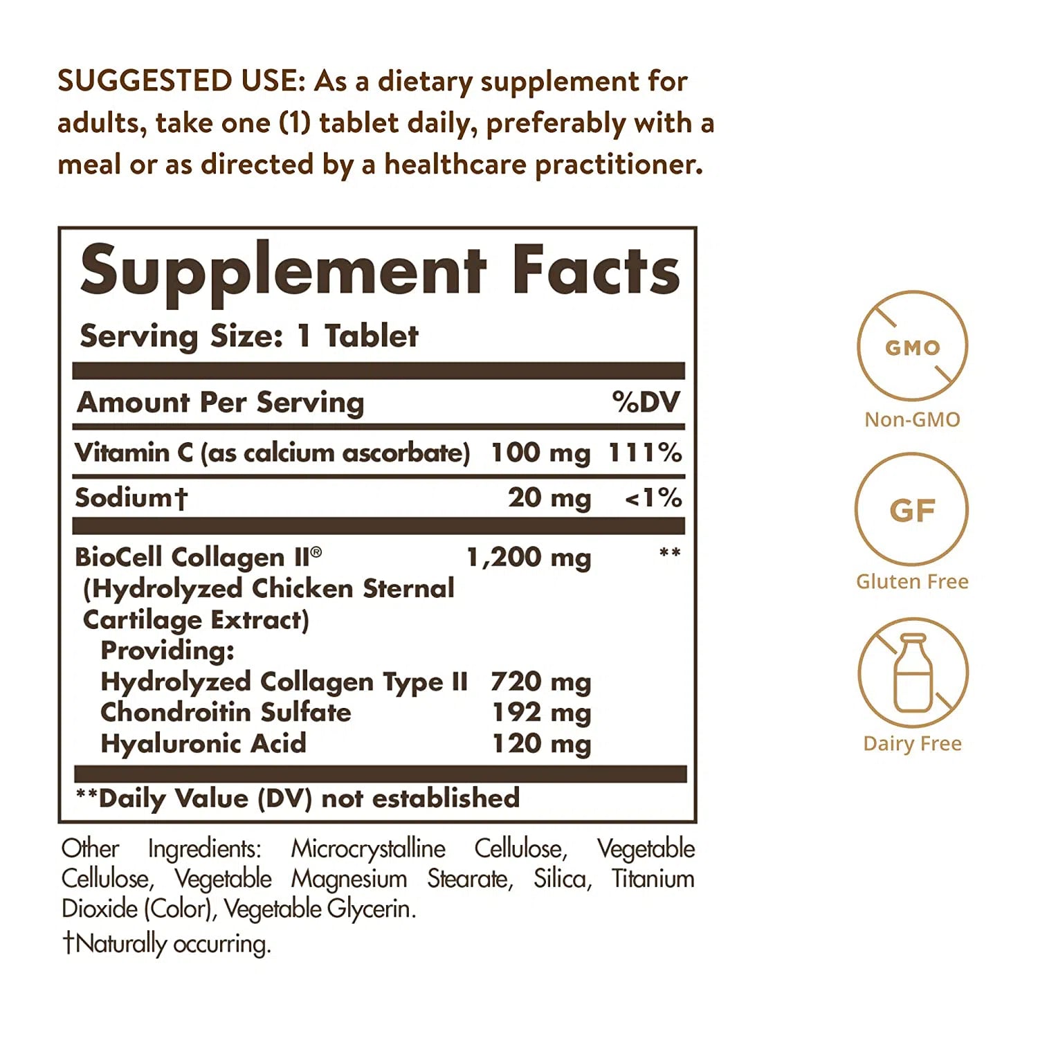 Solgar Collagen Hyaluronic Acid Complex Supplement for Skin Hydration & Joint Support - Anti-Aging Face Serum & Joint Pain Relief for Women & Men - Perfect for Daily Skincare Routine & Active Lifestyle
