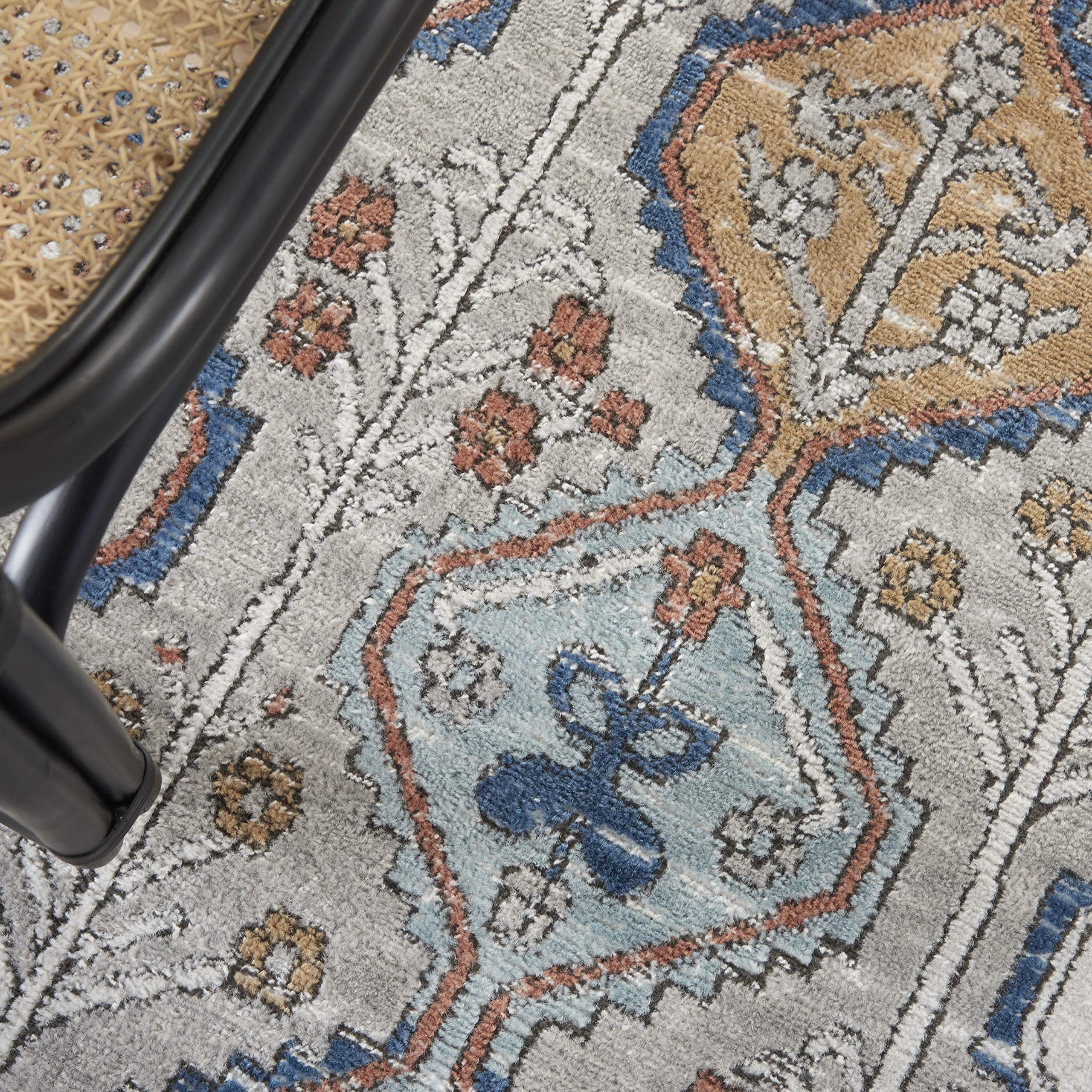 Nourison Concerto Bohemian Grey/Multi 6'7