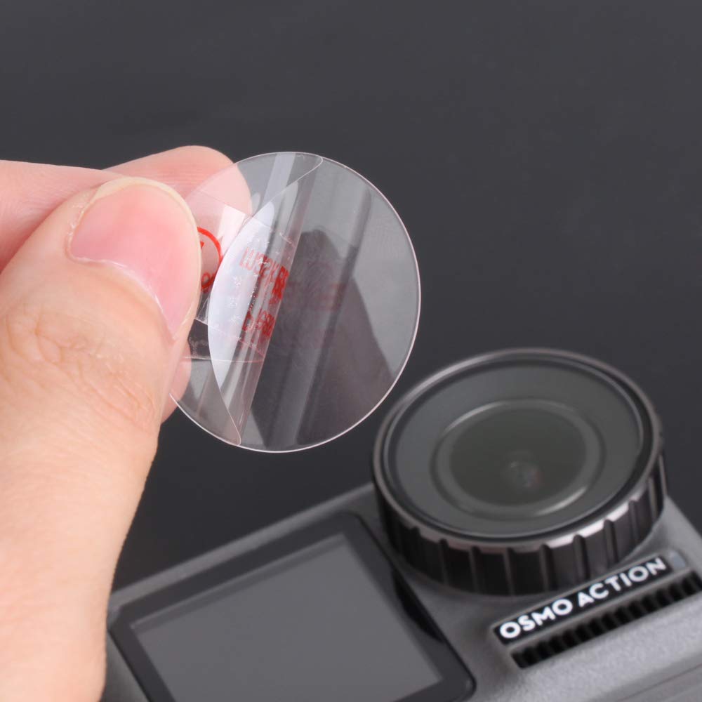 2 Pack Tempered Glass Screen Protector for DJI OSMO Action Camera - Scratch-Resistant Front/Back Lens Protective Film - Perfect for Outdoor Sports, Vlogging & Adventure Photography Accessories