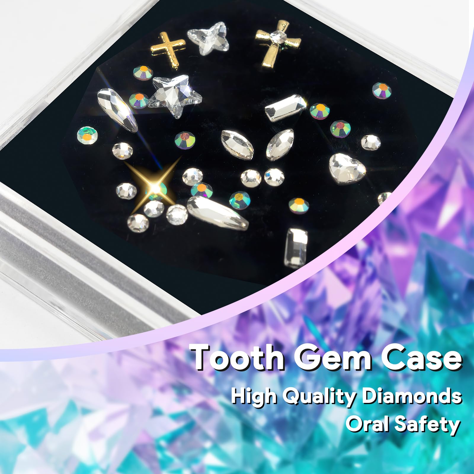 DIY Gem Kit - 30 Sparkling Crystals for Jewelry Making & Crafts