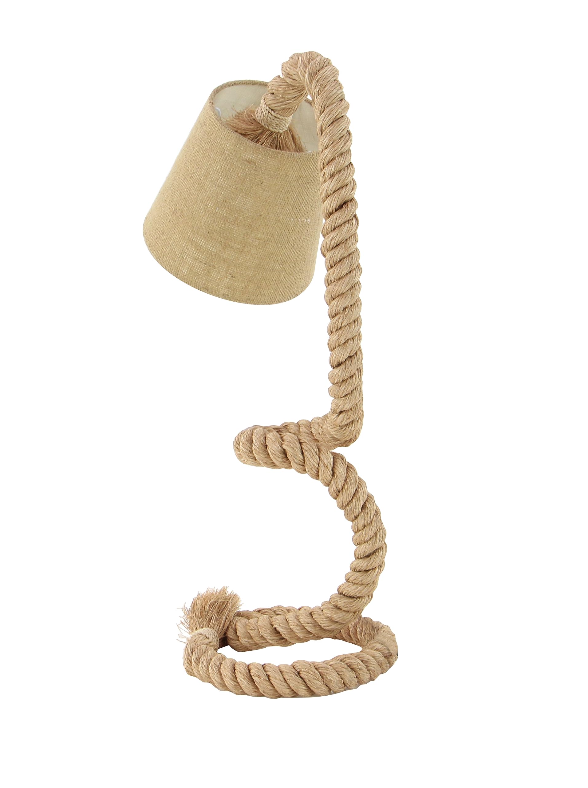 Handmade Jute Rope Desk Lamp - 11