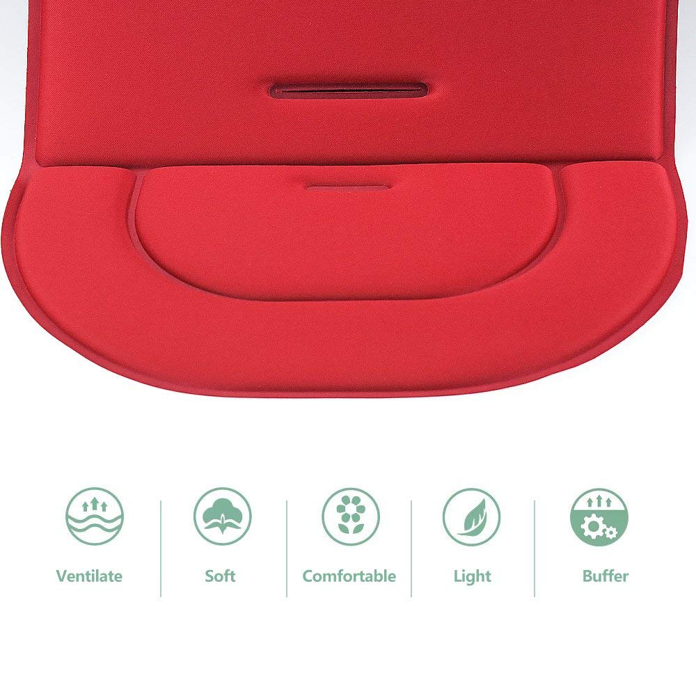 Doona Car Seat Stroller Replacement Parts & Accessories - Red Seat Liner Cushion for Babies, Toddlers & Children | Compatible with All-in-One Stroller | Perfect for Travel, Daily Use & On-the-Go Families